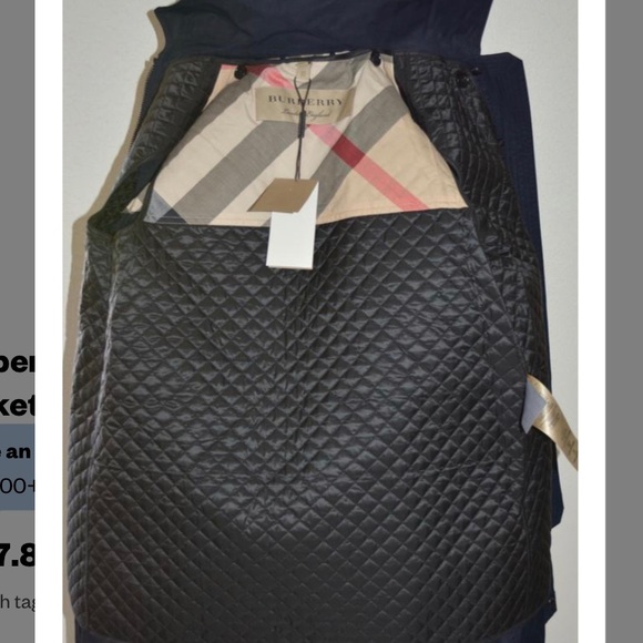 Burberry Harlington Black Zip-Front Hooded Parka - Picture 13 of 16